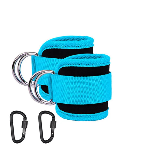 Kit Bandas de Resistencia con Tobilleras – Ejercicios de Glúteos y Piernas
