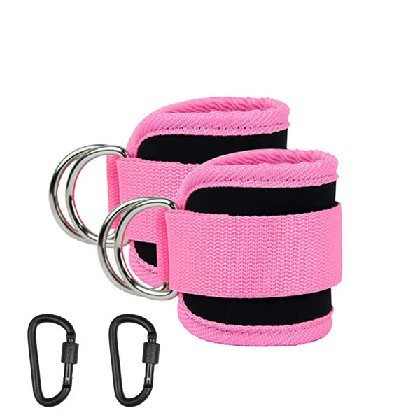 Kit Bandas de Resistencia con Tobilleras – Ejercicios de Glúteos y Piernas