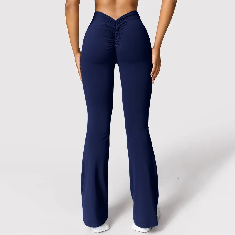 High-Waist Scrunch Butt Flare Yoga Pants