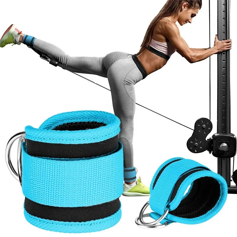 Kit Bandas de Resistencia con Tobilleras – Ejercicios de Glúteos y Piernas