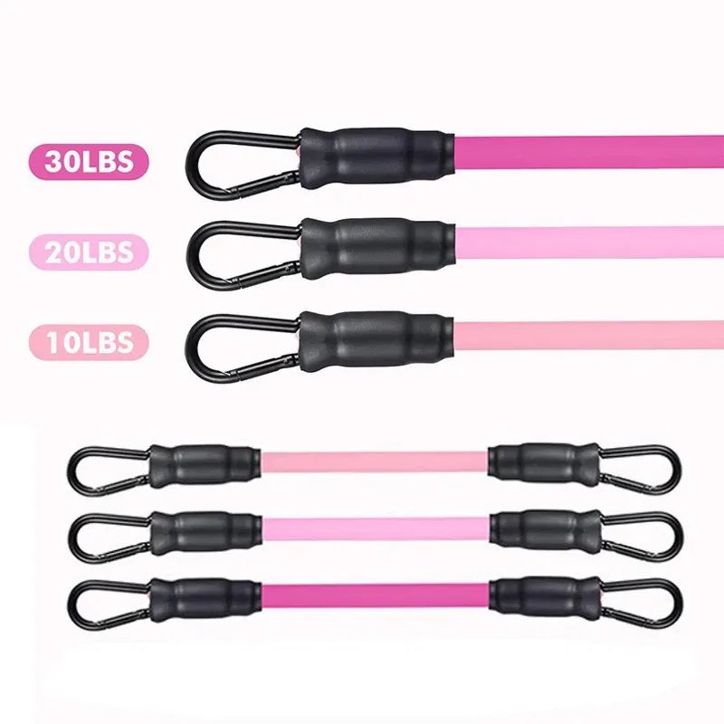 Kit Bandas de Resistencia con Tobilleras – Ejercicios de Glúteos y Piernas