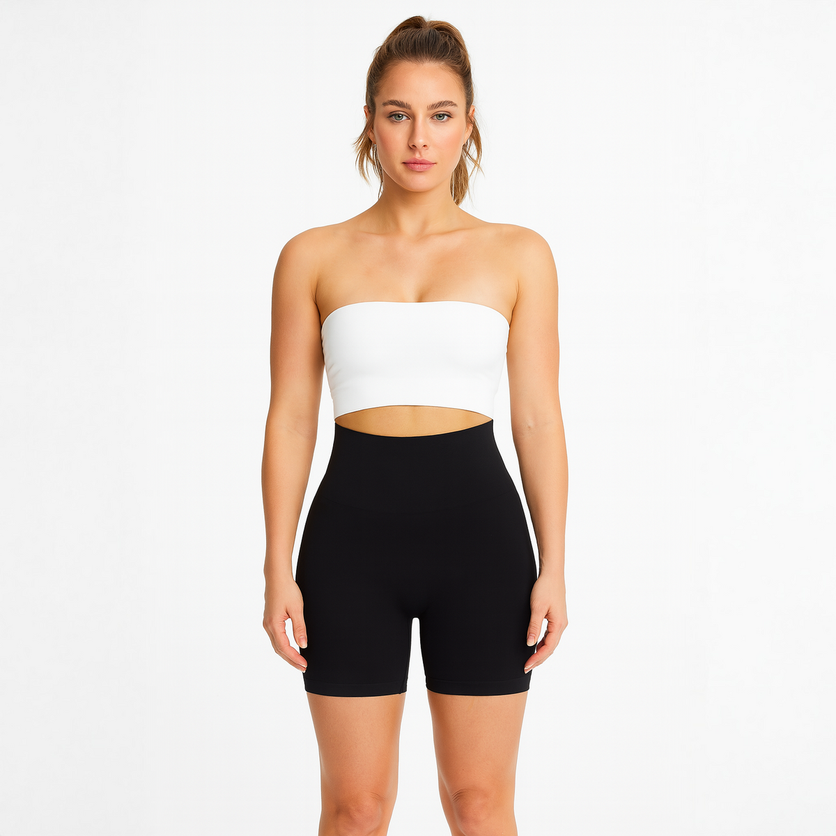 Short Deportivo Mujer – Cintura Alta y Realce Natural