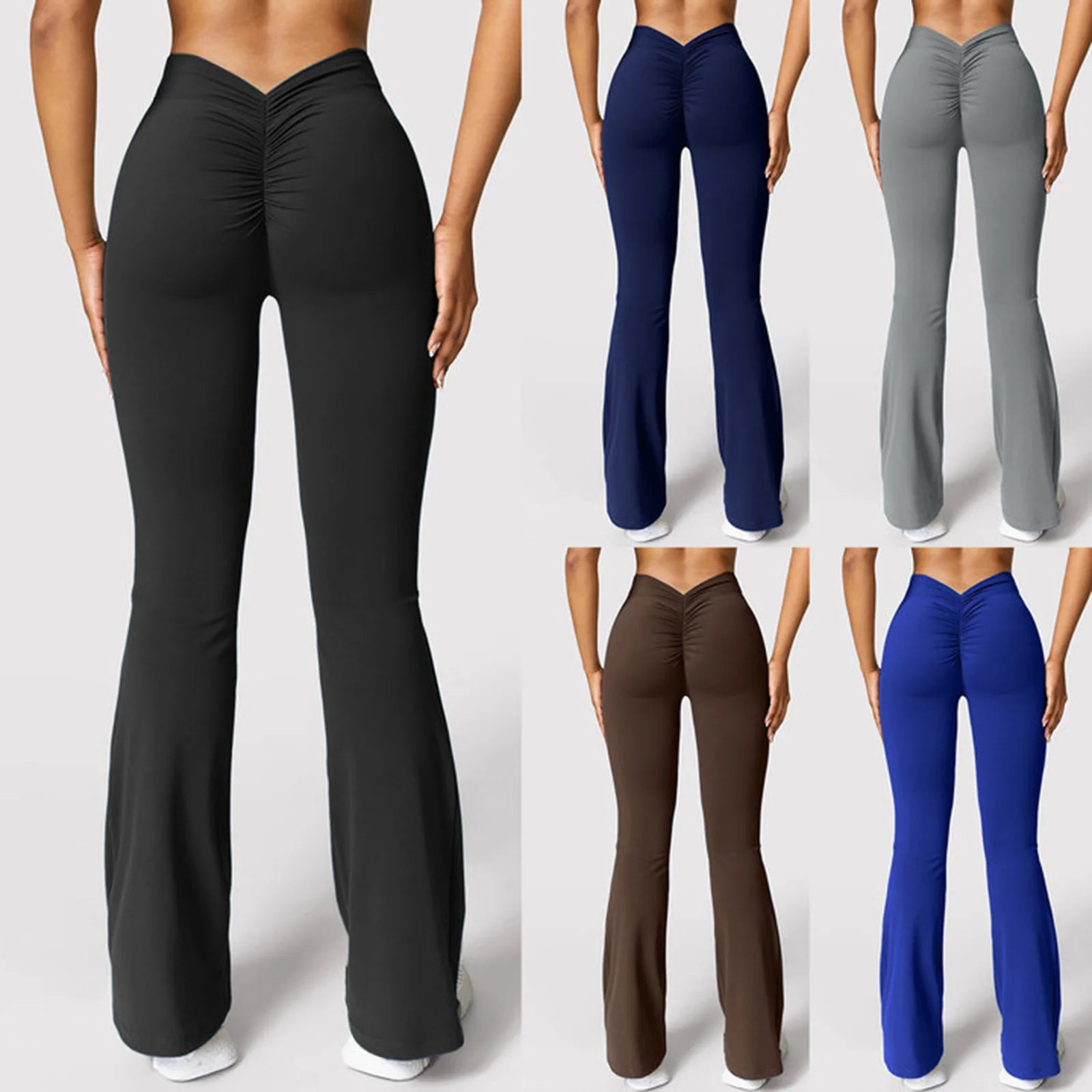High-Waist Scrunch Butt Flare Yoga Pants