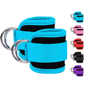 Kit Bandas de Resistencia con Tobilleras – Ejercicios de Glúteos y Piernas