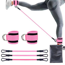 Kit Bandas de Resistencia con Tobilleras – Ejercicios de Glúteos y Piernas