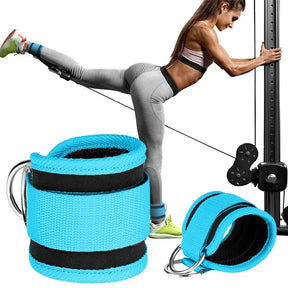 Kit Bandas de Resistencia con Tobilleras – Ejercicios de Glúteos y Piernas