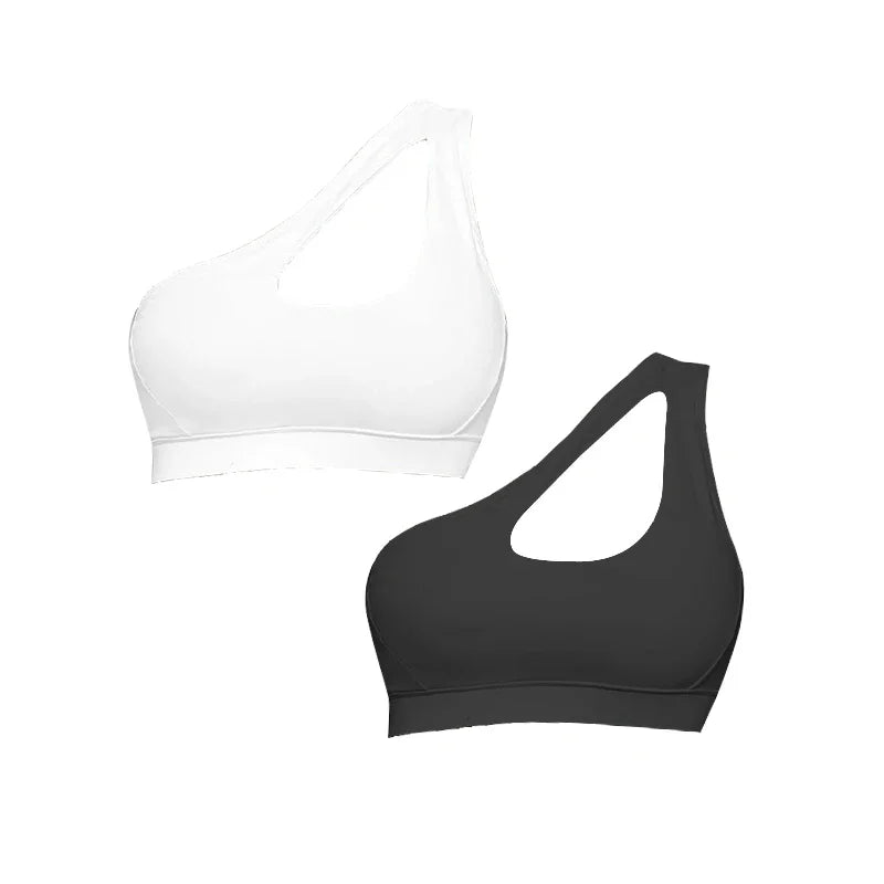 Top Deportivo Mujer – Diseño Asimétrico de Un Solo Hombro