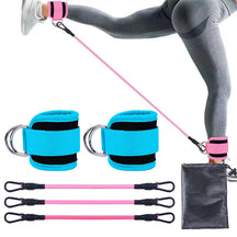 Kit Bandas de Resistencia con Tobilleras – Ejercicios de Glúteos y Piernas
