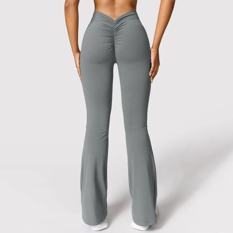 High-Waist Scrunch Butt Flare Yoga Pants