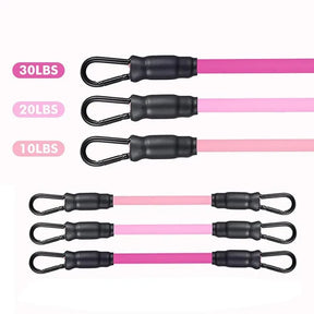 Kit Bandas de Resistencia con Tobilleras – Ejercicios de Glúteos y Piernas